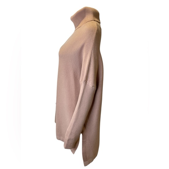 Lillusory Women's Ribbed Knit Sweater - Tan size L - Picture 3 of 4